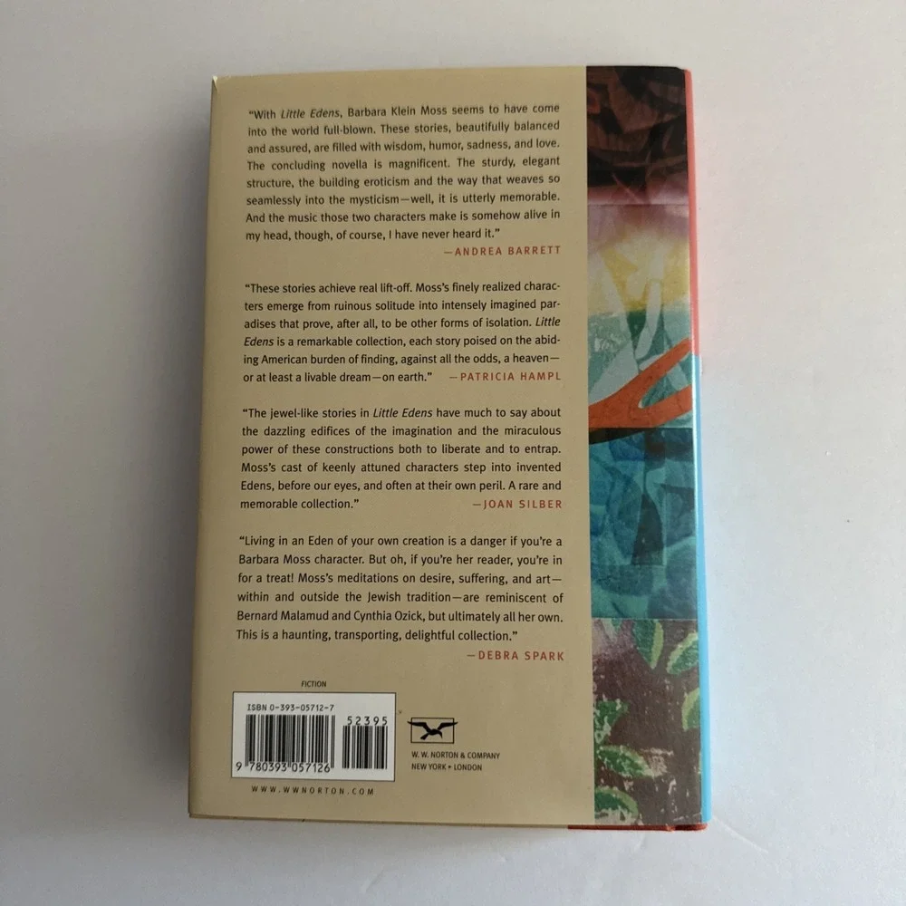 Little Edens by Barbara Klein Moss Short Stories Hardcover‎ Book